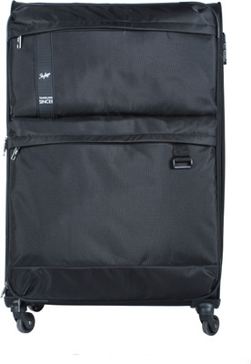 

Skybags Skysurf Spinner Soft Trolley 81 cm (Black) Check-in Luggage - 35 inch(Black)