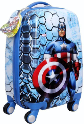

Fashion Knockout Captain america kids Trolley Bags Expandable Cabin Luggage -  inch(Multicolor