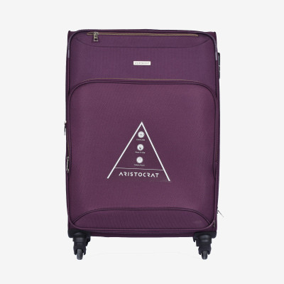

Aristocrat Valentina 74 cm Soft Trolley (Purple) Expandable Check-in Luggage -  inch(Purple