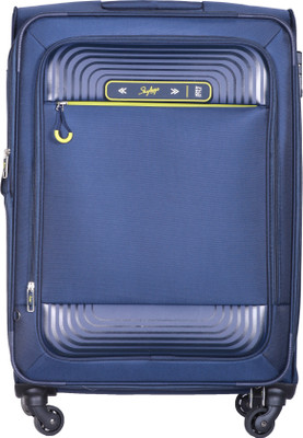 

Skybags Quartz Spinner Soft Trolley 70 cm (Blue) Expandable Cabin Luggage -  inch(Blue