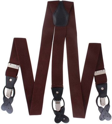 

Orolyf Y- Back Suspenders for Men(Maroon)