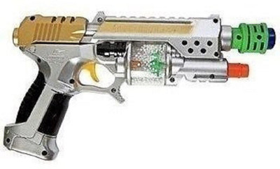 

CLAP N TAP Laser Sound Gun with Spinner-Laser Pointer-Sound Effect Toys for Kids/Boys infrared beam new styles cf-927 ultracool styling ic sound flashing top lights(Silver)
