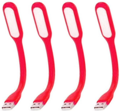 Prro Flexible USB Led Light pack of 4 JHPB ZX-12 Led Light(Red)