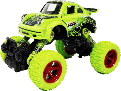 

Jack Royal Bigfoot 4*4 Die cast Pullback Car Frog Green.(Green)