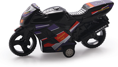 

DealBindaas Pull Back Splendor 360 Bike | No Battery No Remote|Miniature Scaled Models- Black Colour(Black)