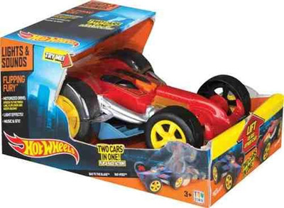 

Hot Wheels Light N Sound Flipping Fury Vehicle(Multicolor)