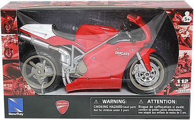 

New-Ray 1:12 Ducati 998s Diecast Motorcycle(Red, White)