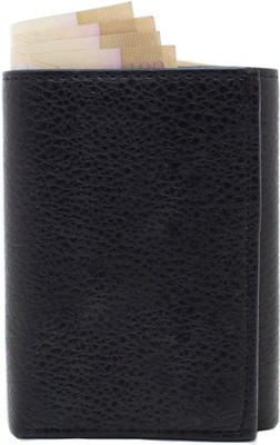 

NIetz Men Black Genuine Leather Wallet(4 Card Slots)