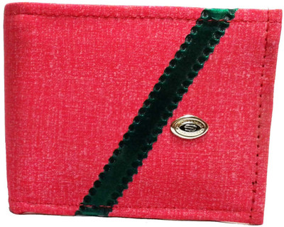

divya india Boys Red Denim Wallet(7 Card Slots)