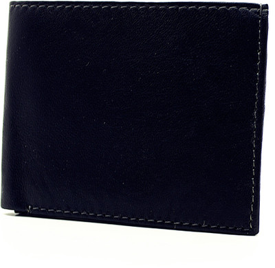 

Delma Men Black Genuine Leather Wallet(8 Card Slots)