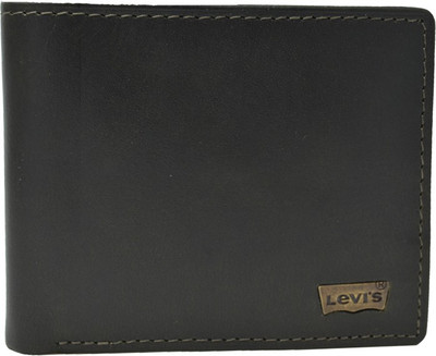 

Levi's Men Casual Black Genuine Leather Wallet(4 Card Slots), Blue