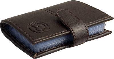 

TnW Men Formal Brown Artificial Leather Card Holder(15 Card Slots)
