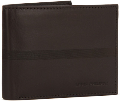 

Louis Philippe Men Brown Genuine Leather Wallet(4 Card Slots), Medium grey
