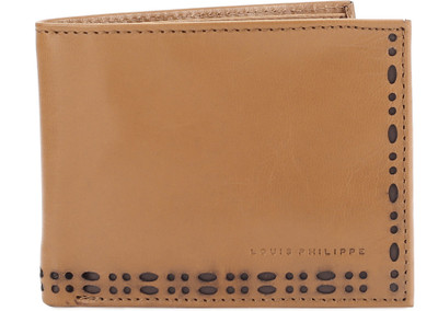 

Louis Philippe Men Tan Genuine Leather Wallet(4 Card Slots)