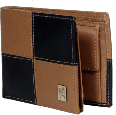 

Wild West Men Brown Genuine Leather Wallet(6 Card Slots), Multi