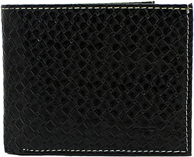 

Delma Men Black Genuine Leather Wallet(6 Card Slots)