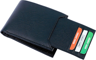 

ibex Men Brown Artificial Leather Wallet(6 Card Slots), Black