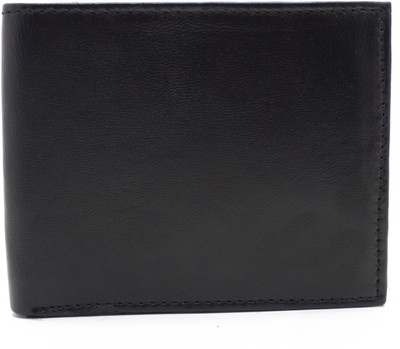 

delma Men Black Genuine Leather Wallet(4 Card Slots)
