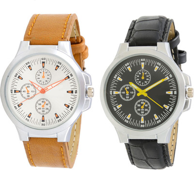 

just like New Stylish Leather Strap Color Blue-Brown watches pack of 2 Watch - For Boys Watch - For Boys