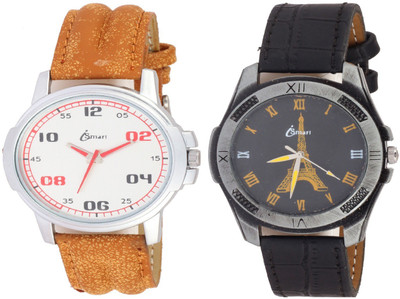 

Miss Perfect Brown and tower black watches combo (2 pack ) for boys Watch - For Men