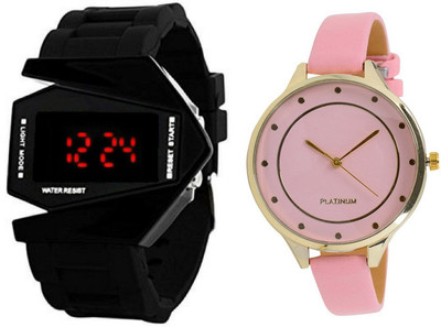 

SP Combo Of 2 Analog And Digital Led Watch For Mens And Womens-PL Roc-G004 Watch - For Men & Women