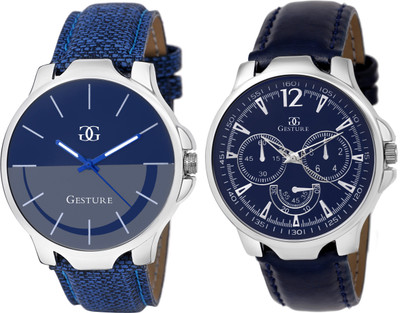 

Gesture 9001- Look A Like Combo Series Hybrid Watch - For Men