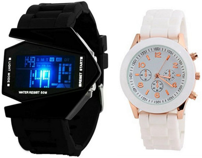 

On Time Octus Combo Of 2 Analog And Digital Led Watch For Mens And Womens-Roc M-G010 Watch - For Men & Women