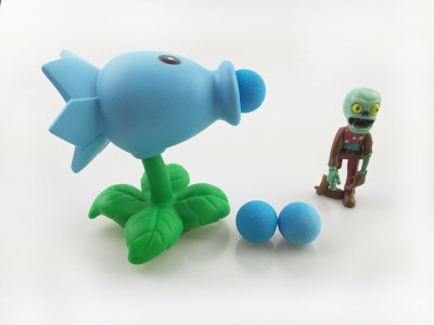 

ZenShanti PVZ Plants vs Zombies Peashooter Action Figure Toy for Kids(Blue)