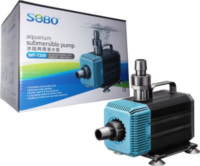 

Sobo Submersible Pump WP-7200 | Power: 135W (Flow MAX: 5500L/Hr | Height MAX: 5 Meters) | Water Aquarium Pump(270 cm)