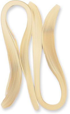 Craft Bug Quilling strips extra long 5MMX20INCH, 400STRIPS-IVORY