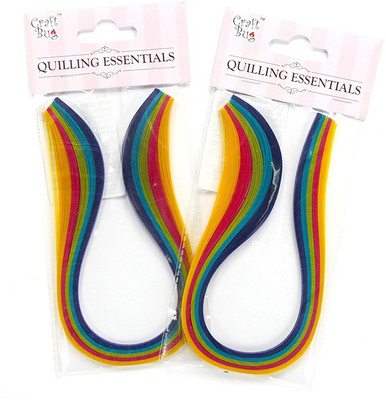 

Craft Bug VELLUM QUILLING STRIPS 3MM, 200STRIPS -ASSORTED