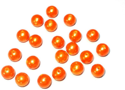 

GOELX crylic Plastic Multicolor Beads for Jewellery Making/Craftwork/Decorations - Orange