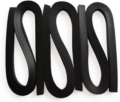 

Craft Bug Quilling strips extra long 10MMX20INCH, 300STRIPS-BLACK