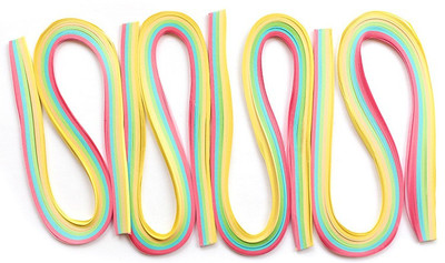 

Craft Bug Quilling strips extra long 10MMX20INCH, 300STRIPS-PASTEL