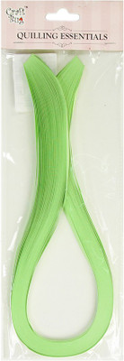 

Craft Bug Quilling strips extra long 5MMX20INCH, 400STRIPS-LIGHT GREEN