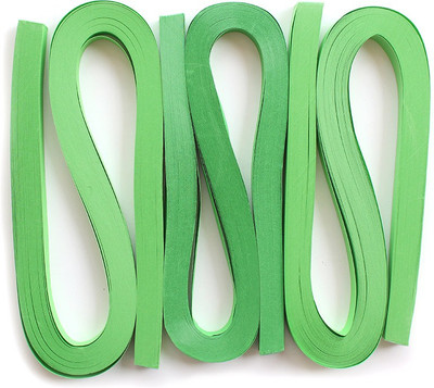 

Craft Bug Quilling strips extra long 3MMX20INCH, 400STRIPS- PARROT GREEN