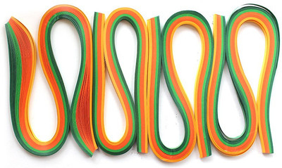 

Craft Bug Quilling strips extra long 5MMX20INCH, 400STRIPS-CITRUS