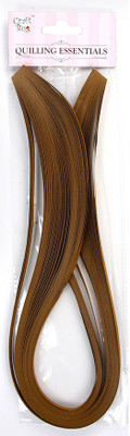 

Craft Bug Quilling strips extra long 5MMX20INCH, 400STRIPS-CofFEE BROWN