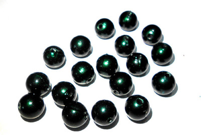 

GOELX Acrylic Plastic Multicolor Beads for Jewellery Making/Craftwork/Decorations - Deep Green