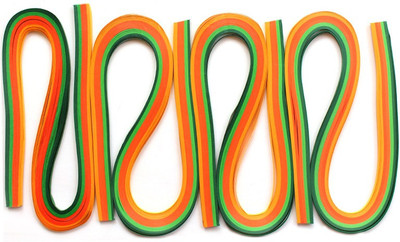 

Craft Bug Quilling strips extra long 3MMX20INCH, 400STRIPS-CITRUS