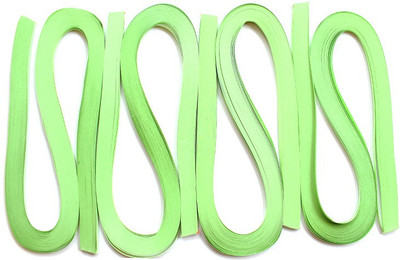 

Craft Bug Quilling strips extra long 3MMX20INCH, 400STRIPS-LIGHT GREEN