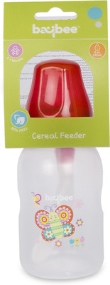 

Baybee Breastmilk Feeding Bottle 150Ml with NaturalWave Nipple | Bottles, 8 Ounce Each, Medium Flow Nipples | Soft Silicone Nipple, Collapse Resistant - 150 ml(Red)