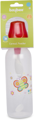 

Baybee Breastmilk Feeding Bottle 240Ml with NaturalWave Nipple | Bottles, 8 Ounce Each, Medium Flow Nipples | Soft Silicone Nipple, Collapse Resistant - 240 ml(Red)