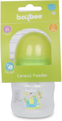 

Baybee Breastmilk Feeding Bottle 60Ml with NaturalWave Nipple | Bottles, 8 Ounce Each, Medium Flow Nipples | Soft Silicone Nipple, Collapse Resistant - 60 ml(Green)