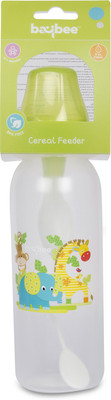 

Baybee Breastmilk Feeding Bottle 240Ml with NaturalWave Nipple | Bottles, 8 Ounce Each, Medium Flow Nipples | Soft Silicone Nipple, Collapse Resistant - 240 ml(Green)