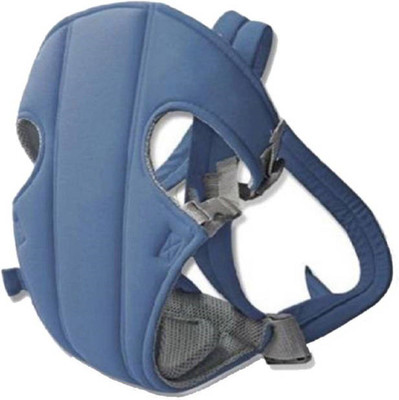 

babique New Soft Cotton Adjustable With Multi Positions Front & Back Baby Carrier Baby Carrier(Blue, Front Carry facing in)