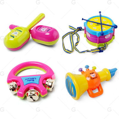 

HALO NATION Musical Band Drum Set Baby Concert toy for Kids Rattle(Multicolor)