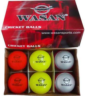 

Wasan Cricket Balls Gift Set - 2 Tennis Balls 2 Wind Balls 2 Swing Sting Balls Cricket Rubber Ball - Size: 5(Pack of 6, Orange, Red, Yellow)