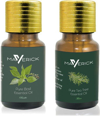 

Maverick Pure Tea Tree & Basil Essential oil with Orifice reducer(10 ml)