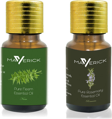 

Maverick Pure Rosemary & Neem Essential oil with Orifice reducer(10 ml)
